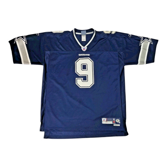 Tony Romo #9 Dallas Cowboys NFL Equipment Reebok Football Blue Jersey Mens XL - Picture 3 of 5